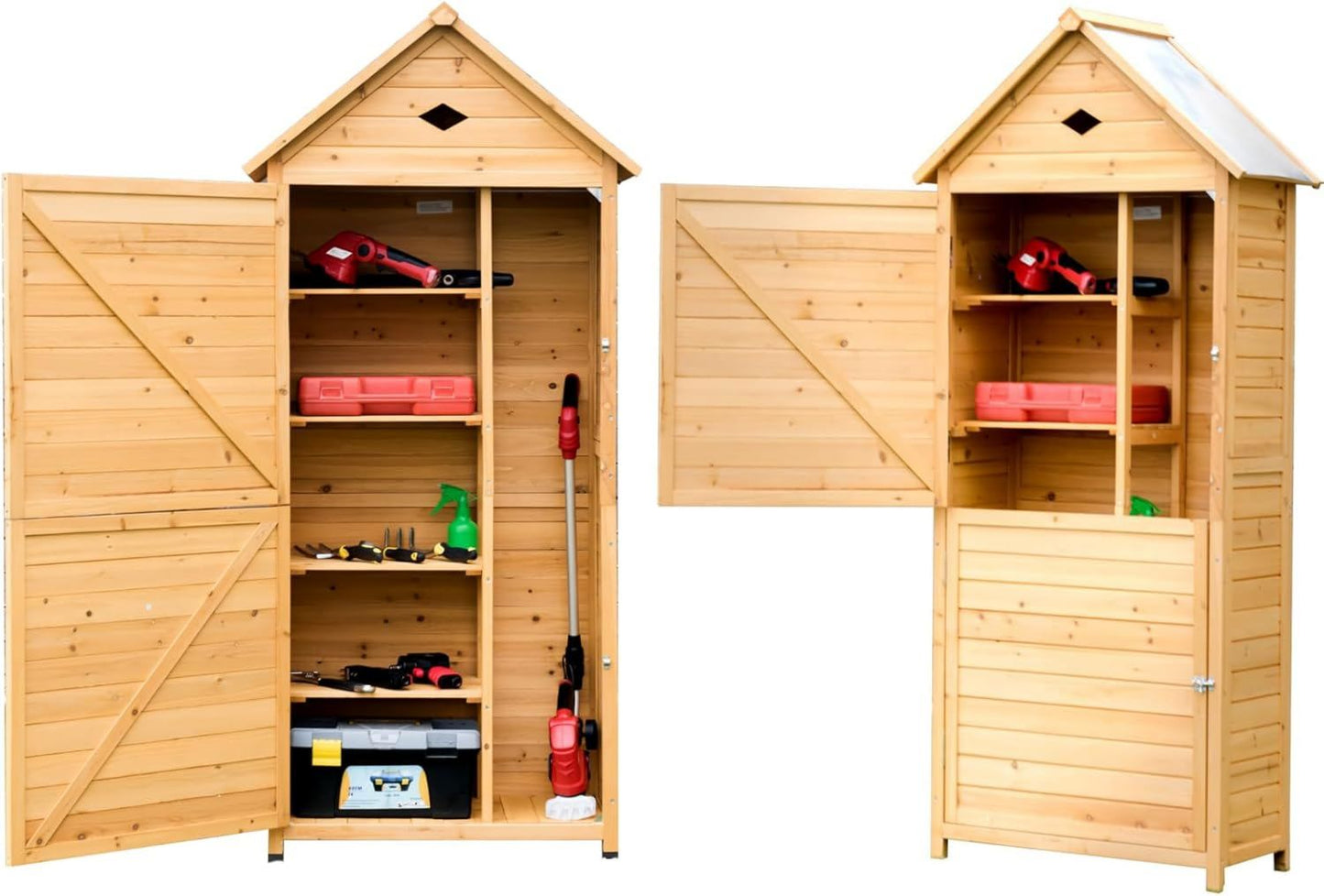 Outsunny Casetta da Giardino 3.2m2 Kit Fondazione Acciaio Grigio Nero Acciaio Zincato Kit Fondazione Prese d Aria Capanno Porta Attrezzi Doppia Porta Scorrevole Bloccabile