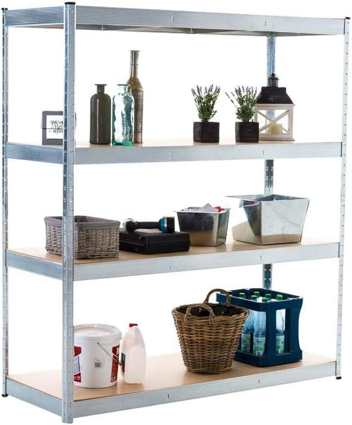 Credenza Casa Giardino con Luci LED cm 162 x 37 x 100 Nero