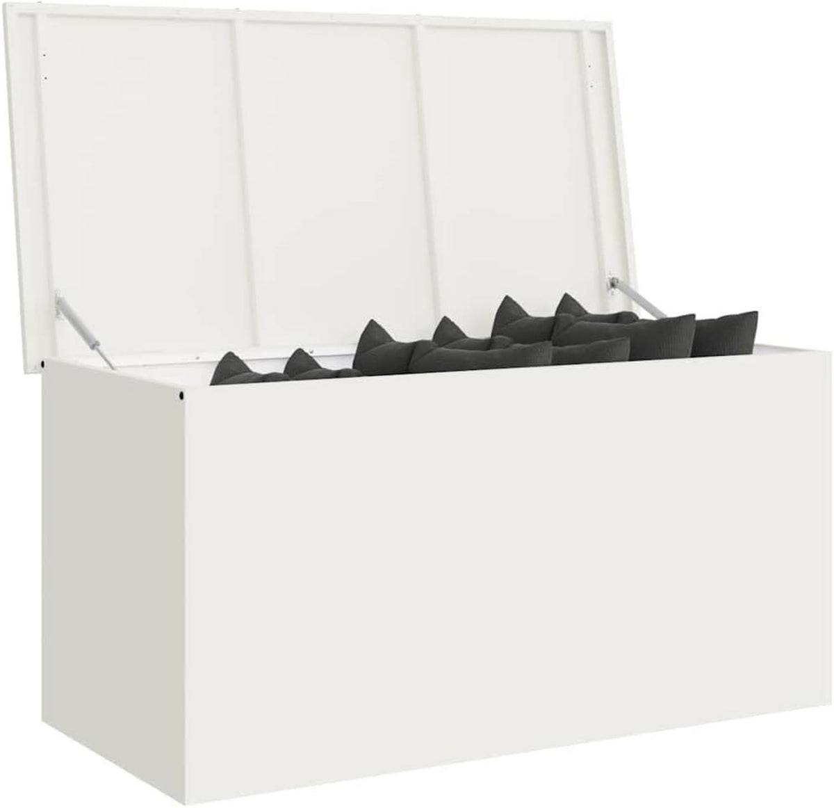 vidaXL Tuinkussenopbergdoos Gegalvaniseerd staal 100 x 50 5 x 50 cm