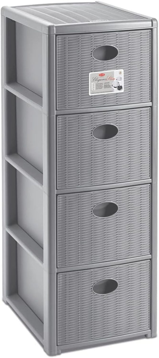 CASSETTIERA ELEGANCE 30X40X80 SL GRIGIA