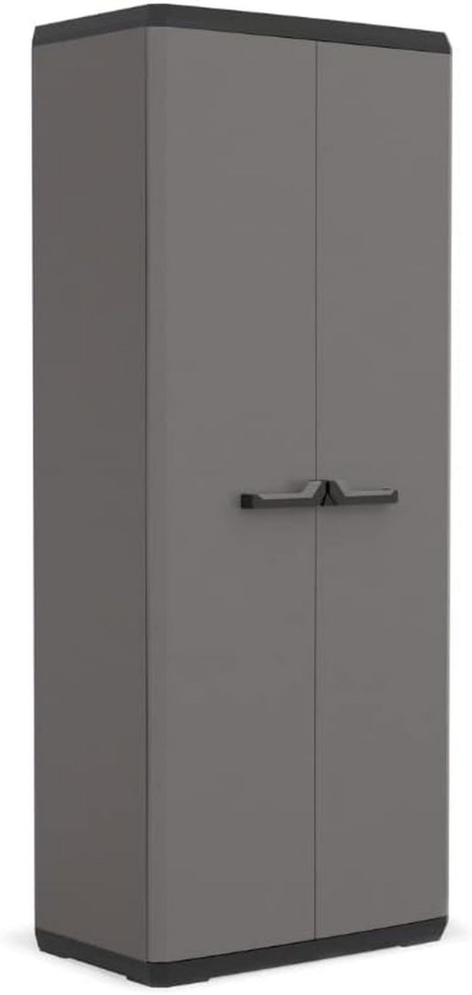 Armadio Keter Alto Pi¨´ Realizzato in plastica 68 39 166 centimetri x x Colore Grigio