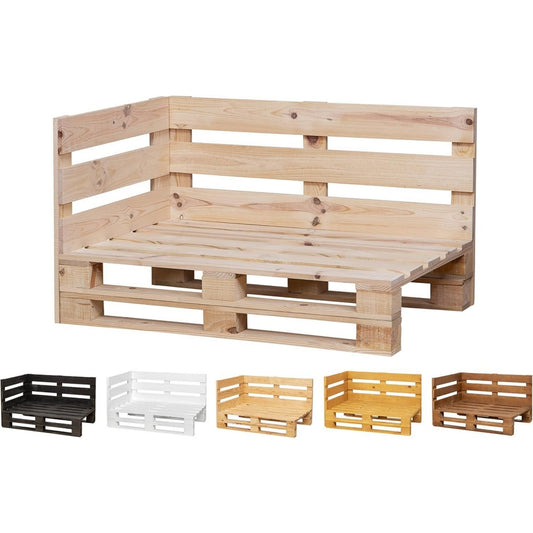 Divano in legno massello finitura ecru