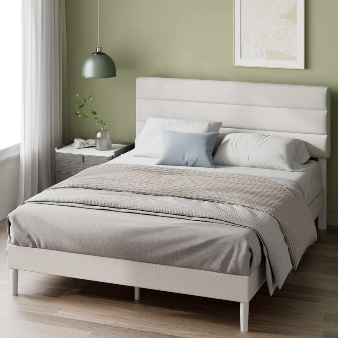 Letto 140x190 cm con struttura in acciaio