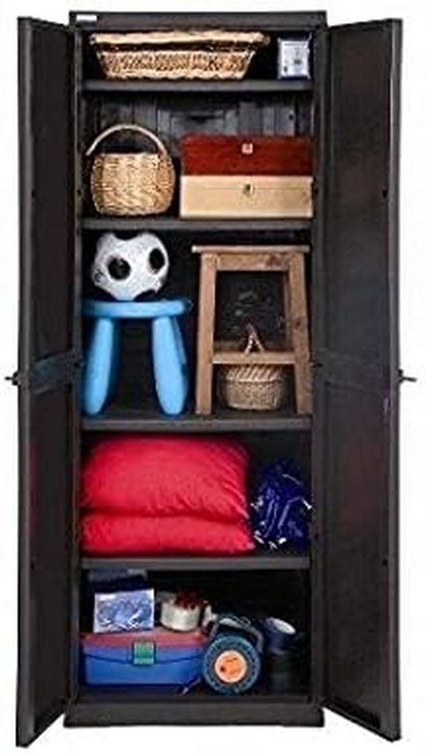 Armadio Grecoshop Mobile Polyrattan line Weng¨¨ in Resina Riciclata