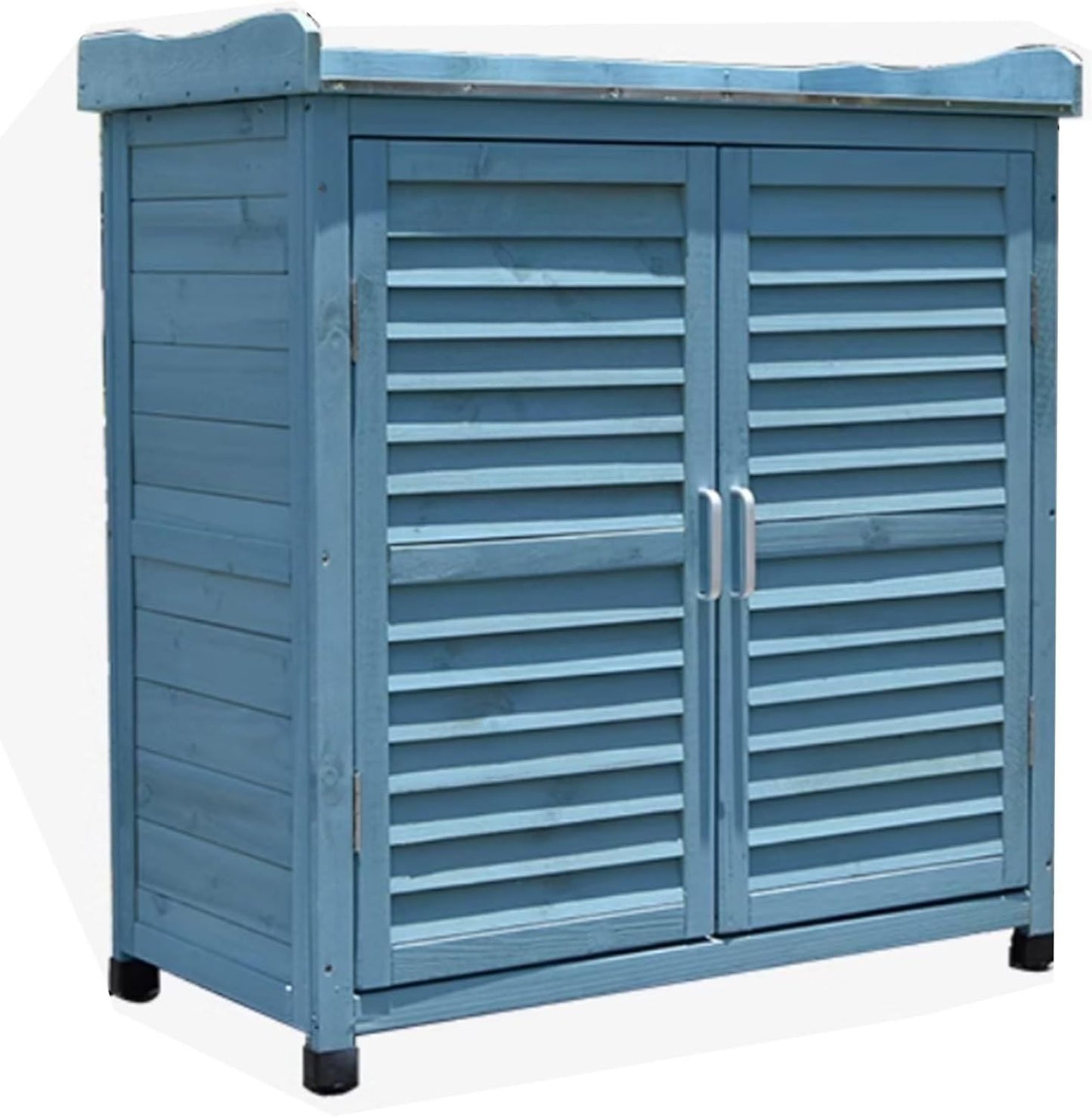 Armadietto Armadietto da giardino per esterni organizer per attrezzi multistrato di grande capacit¨¤ resistente alle intemperie per un organizzazione efficace