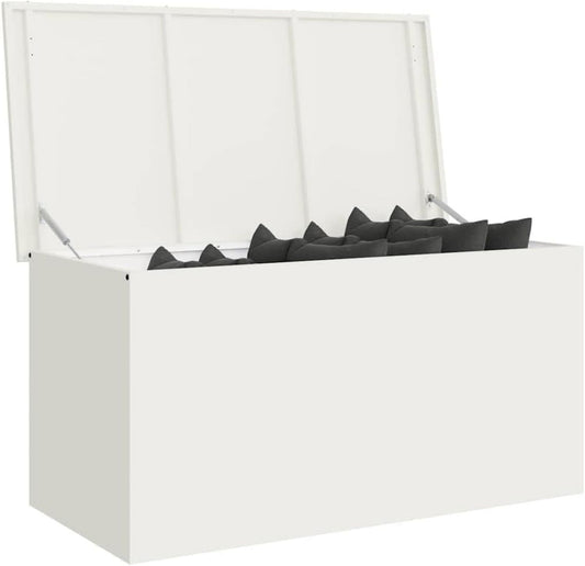 vidaXL Tuinkussenopbergdoos Gegalvaniseerd staal 100 x 50 5 x 50 cm