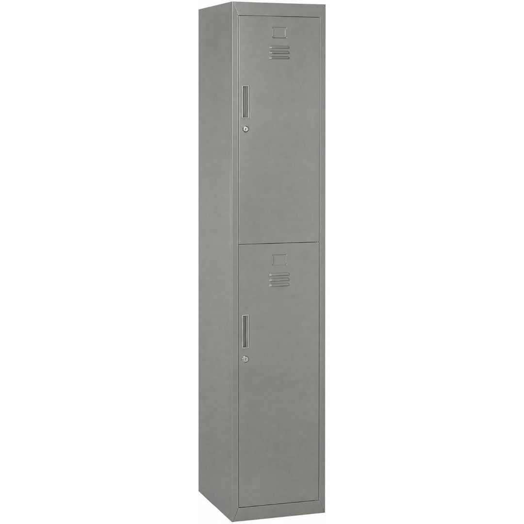 Armadio Vinsetto Armadietto 4 Ripiani Chiusura di Sicurezza 38x46x180cm Grigio